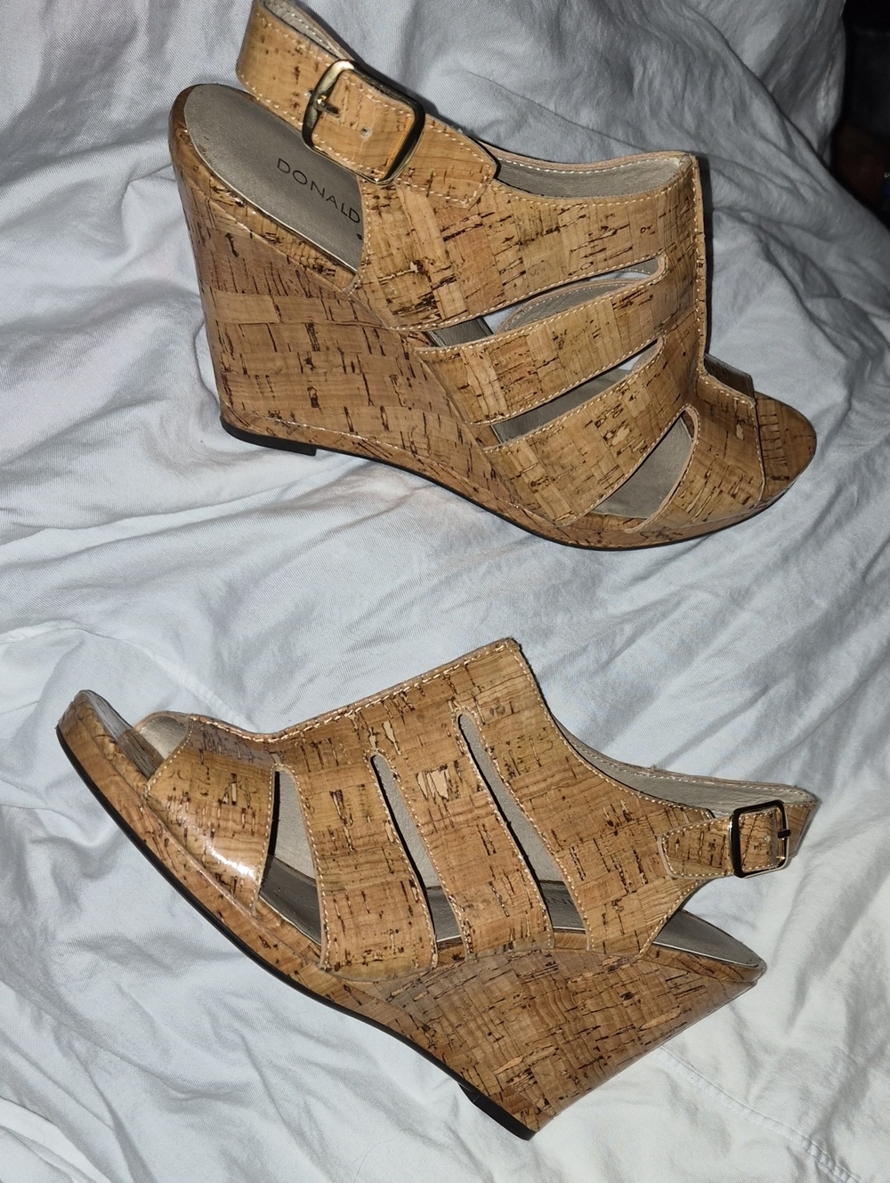 Donald J Pliner Corky Wedges "Haddi"  Size 7.5